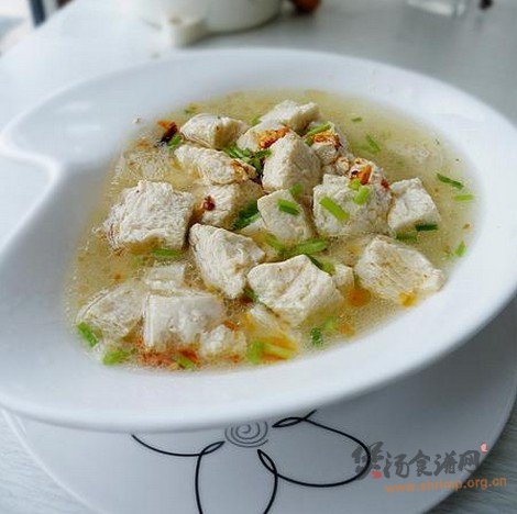 冻内酯豆腐汤的做法