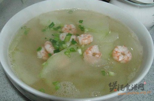 虾仁冬瓜汤的做法