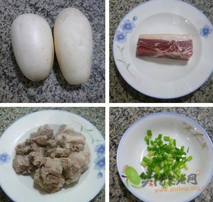 咸肉排骨萝卜汤的做法