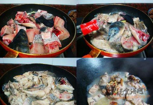 金针菇炖鱼的做法
