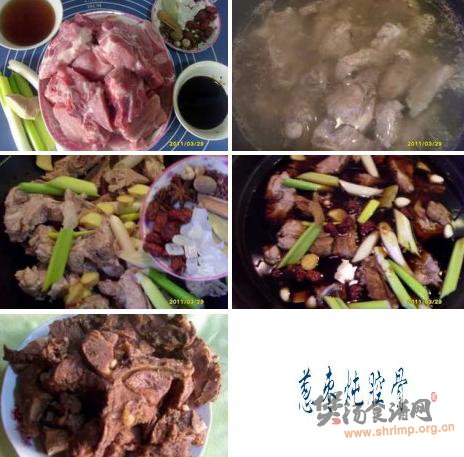 葱枣炖腔骨的做法
