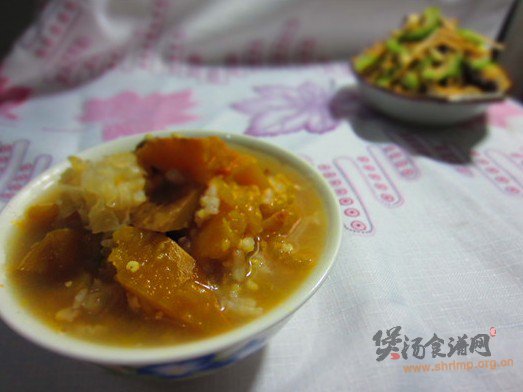 南瓜杂粮粥的做法