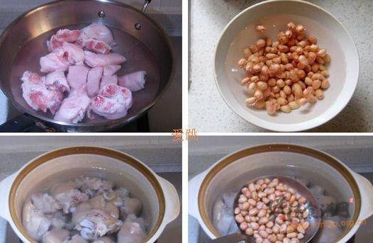 腊味花生炖猪蹄的做法