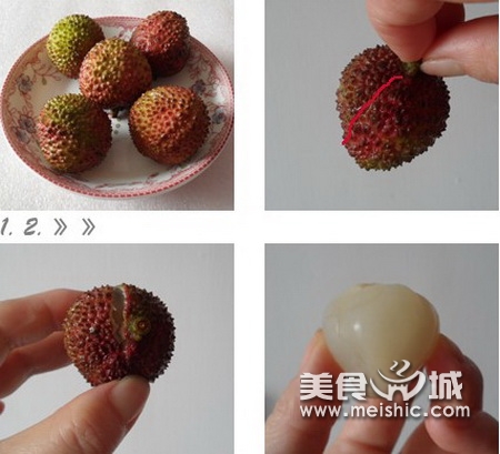 银耳荔枝绿豆爽的做法