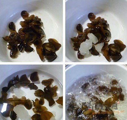 黑木耳人参果甜汤的做法