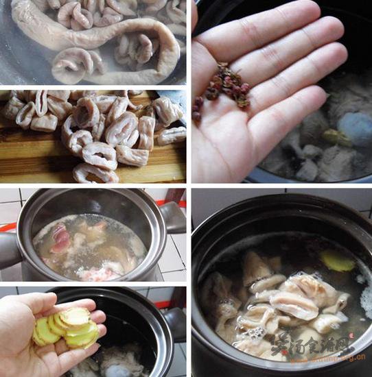 苦藠炖大肠的做法