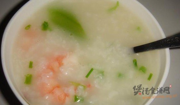 丝瓜鲜虾粥的做法