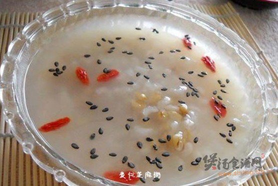 麦仁芝麻粥的做法