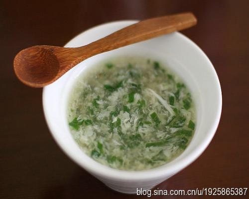 青菜雪花蛋汤的做法