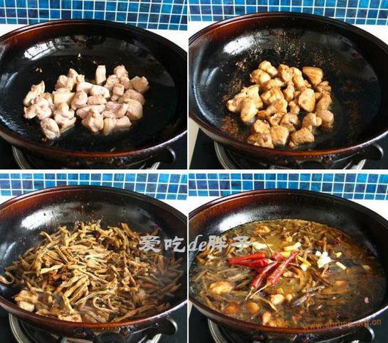 干豆角炖五花肉的做法