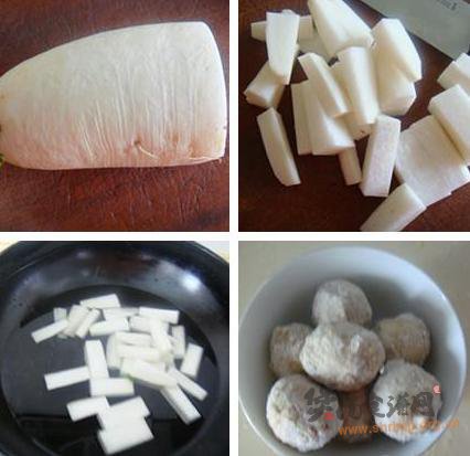 萝卜炖牛肉丸的做法