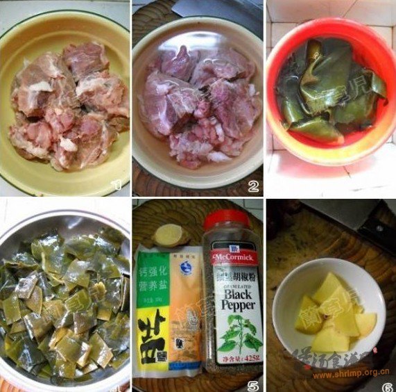 海带煨脊骨的做法