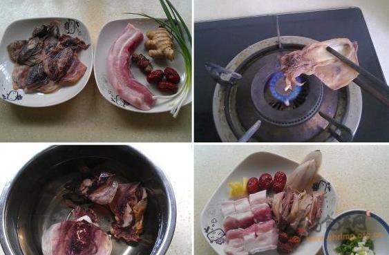 墨鱼炖五花肉的做法