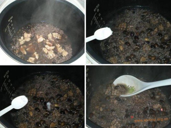 黑豆腰花粥的做法