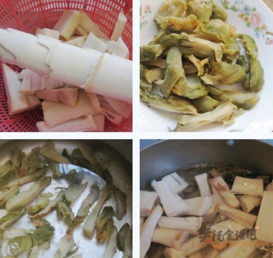 鞭笋榨菜汤的做法