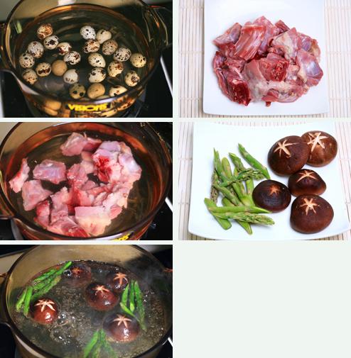 鹌鹑蛋炖兔肉的做法