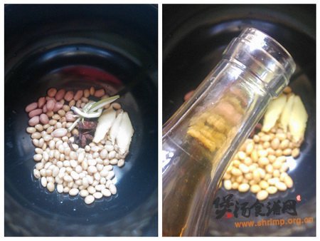 花生黄豆猪蹄汤的做法