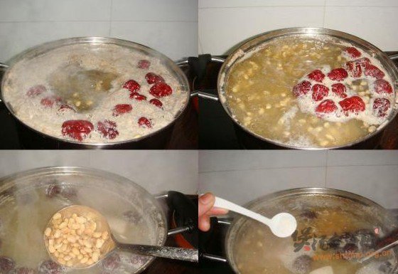 黄豆煲猪尾骨的做法