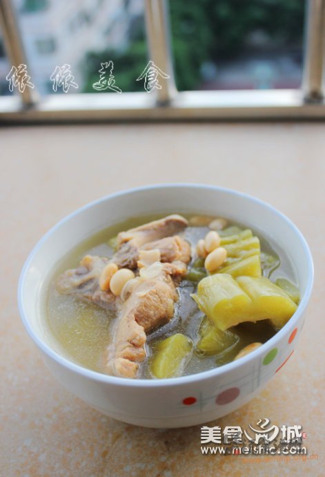 猪骨黄豆苦瓜汤的做法