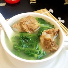 小白菜排骨汤的做法