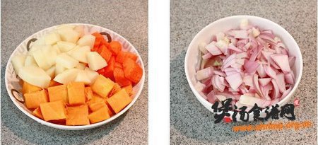 南瓜土豆浓汤的做法