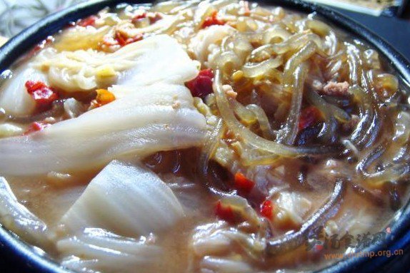 白菜粉条煲的做法