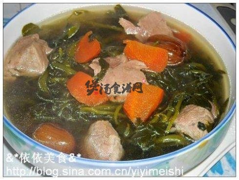 西洋菜蜜枣猪腱肉汤的做法