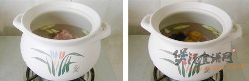 白果玉米排骨汤的做法