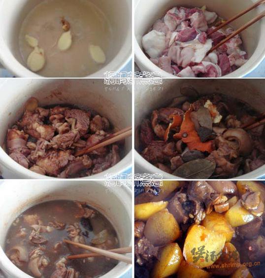 白萝卜炖羊肉的做法