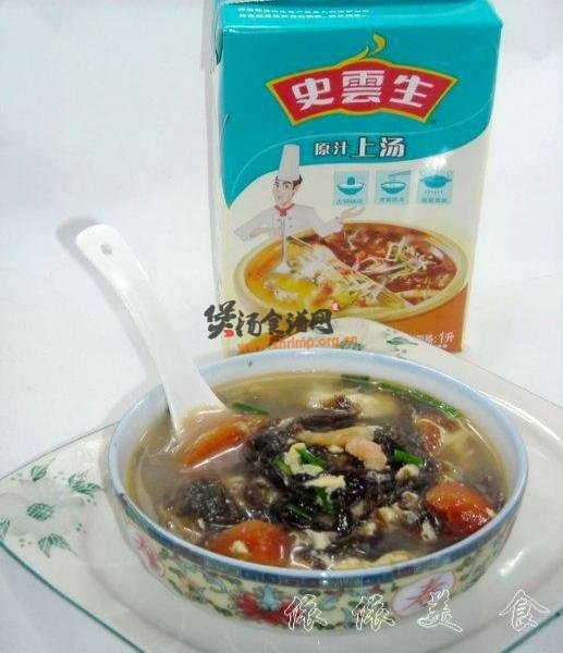 番茄紫菜蛋花汤的做法