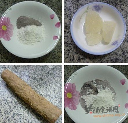 山药黑米汤果的做法
