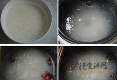 玫瑰花粥的做法