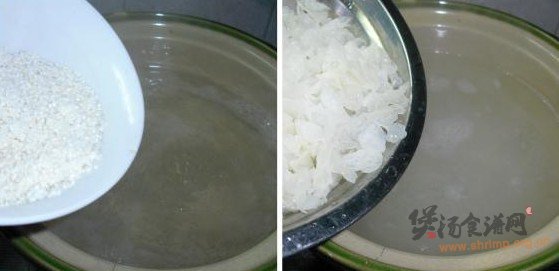 银耳紫薯粥的做法