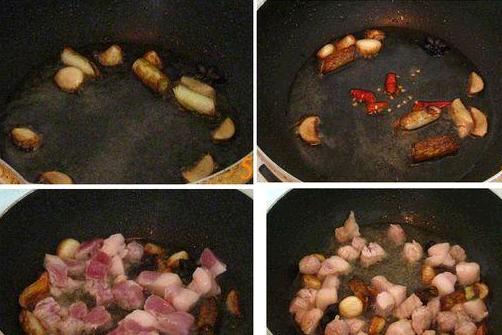 小炖肉茶树菇的做法