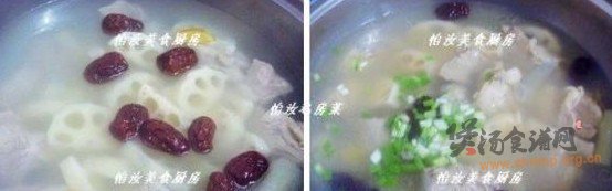 莲藕月牙骨头汤的做法