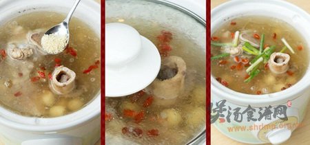 腿骨莲子汤的做法