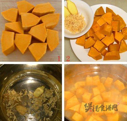 虾皮南瓜汤的做法