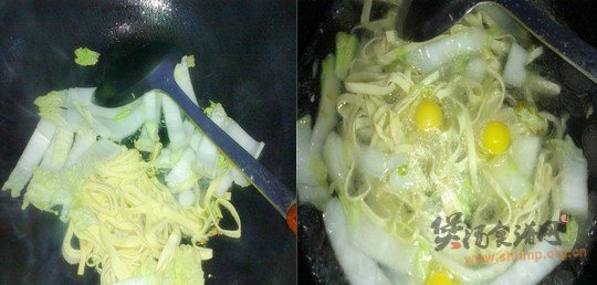 白菜千张鹌鹑蛋汤的做法