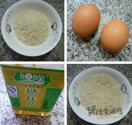 桂花鸡蛋大米粥的做法
