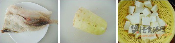 腊鸭煲萝卜汤的做法