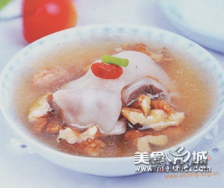 桃仁猪蹄煲的做法