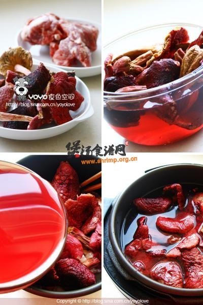 超级美味红艳艳的排骨红菇汤的做法