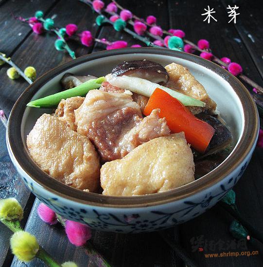油豆条炖肉的做法