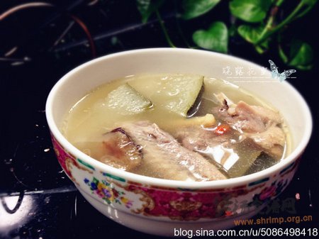 清凉冬瓜煲水鸭的做法