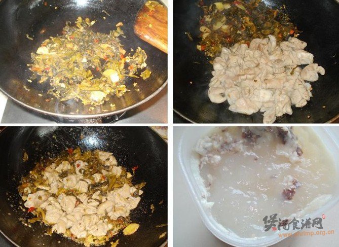 酸菜肥肠煲的做法