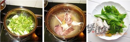 夜兰花丝瓜汤鲜鱿的做法