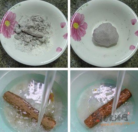 山药黑米汤果的做法