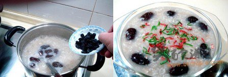 红枣核桃粥的做法