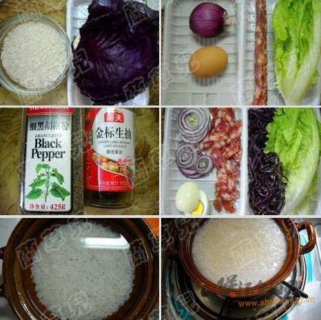 甘蓝煲仔饭的做法