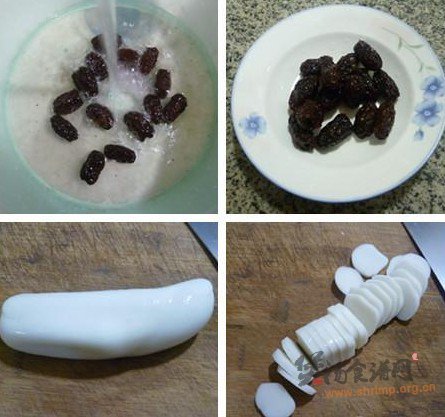 黑枣年糕汤的做法